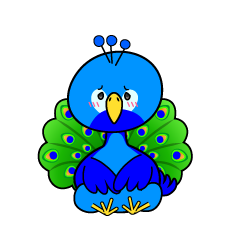 絶望する小ちゃなクジャク