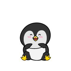 笑顔の小ちゃな南極ペンギン