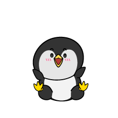 驚く小ちゃな南極ペンギン