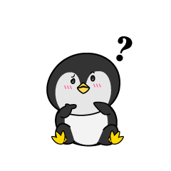 考える小ちゃな南極ペンギン