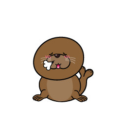 リラックスする小ちゃなアザラシ