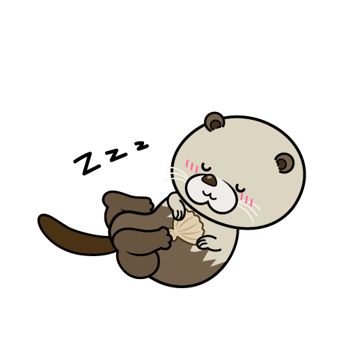 眠る小ちゃなラッコ
