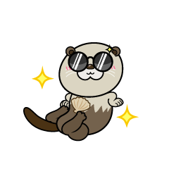 かっこいい小ちゃなラッコ