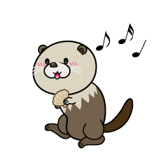 踊る小ちゃなラッコ