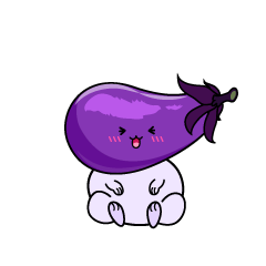 笑う小ちゃなナス