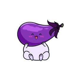 笑顔の小ちゃなナス