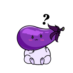 考える小ちゃなナス