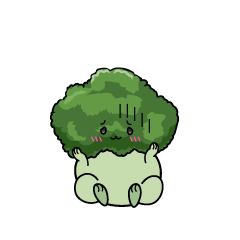 絶望する小ちゃなブロッコリー