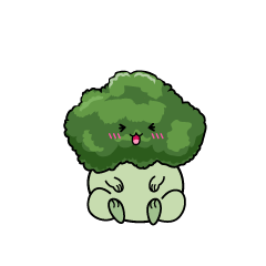 笑う小ちゃなブロッコリー