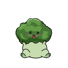 驚く小ちゃなブロッコリー