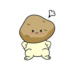 怒る小ちゃなじゃがいも