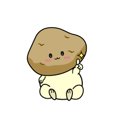 指差しする小ちゃなじゃがいも