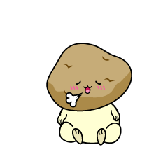 リラックスする小ちゃなじゃがいも