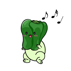 踊る小ちゃなピーマン