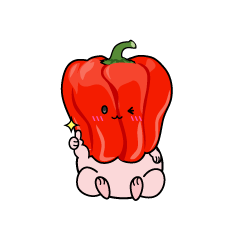 いいねする小ちゃなパプリカ