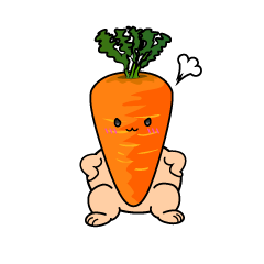 怒る小ちゃなニンジン