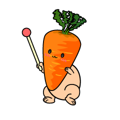 説明する小ちゃなニンジン