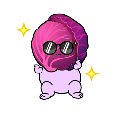 かっこいい小ちゃな紫キャベツ