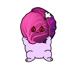 熱意のある小ちゃな紫キャベツ