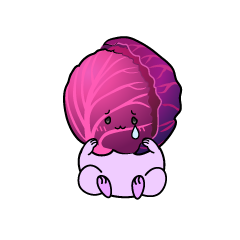 悲しい小ちゃな紫キャベツ