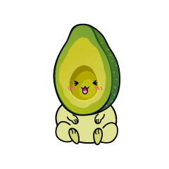 笑う小ちゃなアボカド