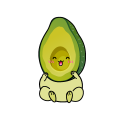 笑顔の小ちゃなアボカド