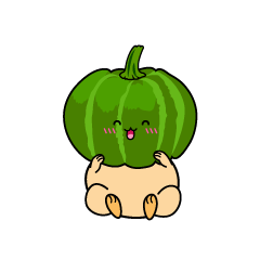 笑顔の小ちゃなカボチャ