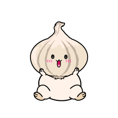 驚く小ちゃなニンニク