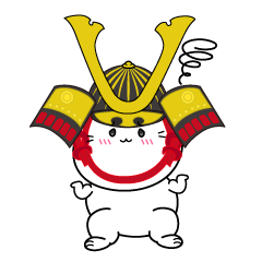 困る小ちゃな戦国時代の武士猫