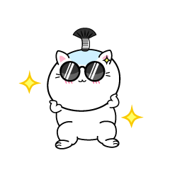 かっこいい小ちゃな侍のお殿様の猫