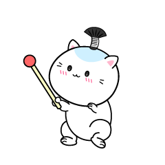 説明する小ちゃな侍のお殿様の猫