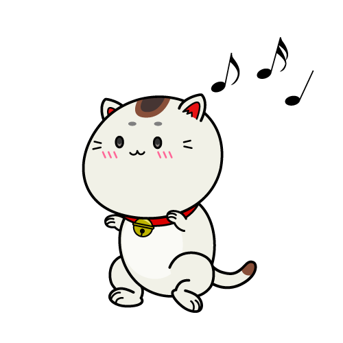踊る小ちゃな招き猫