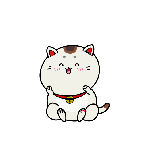 笑顔の小ちゃな招き猫
