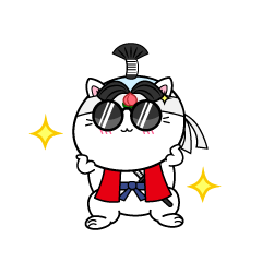 かっこいい小ちゃな猫の桃太郎