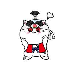 熱意のある小ちゃな猫の桃太郎