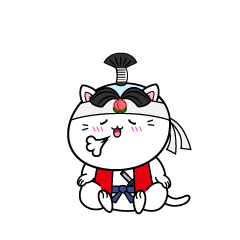 リラックスする小ちゃな猫の桃太郎