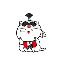 笑顔の小ちゃな猫の桃太郎