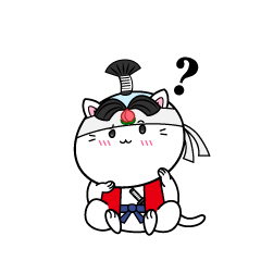 考える小ちゃな猫の桃太郎