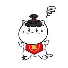 困る小ちゃな猫の金太郎