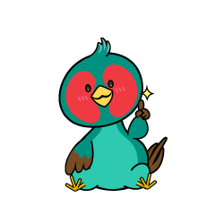 指差しする小ちゃなキジ