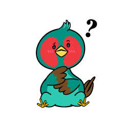 考える小ちゃなキジ