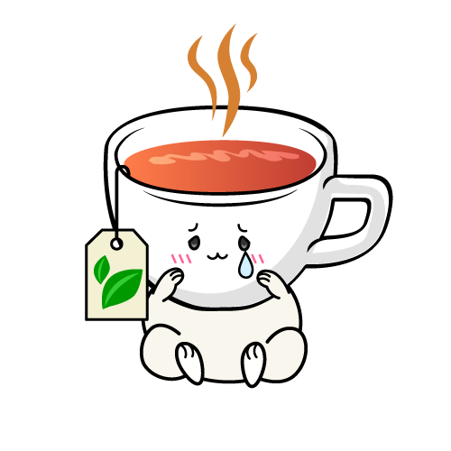 悲しい小ちゃな紅茶のティーカップ