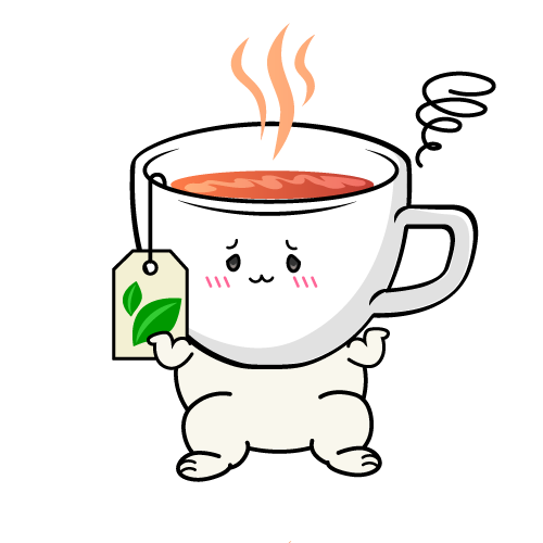 困る小ちゃな紅茶のティーカップ