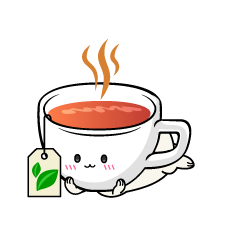 じっと見る小ちゃな紅茶のティーカップ