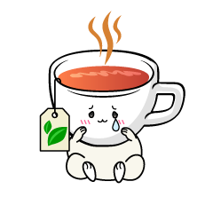 悲しい小ちゃな紅茶のティーカップ