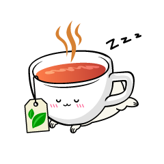 眠る小ちゃな紅茶のティーカップ