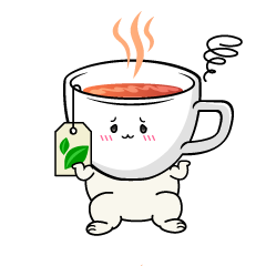 困る小ちゃな紅茶のティーカップ