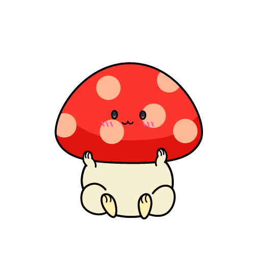 小ちゃな赤いキノコ