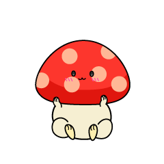 小ちゃな赤いキノコ