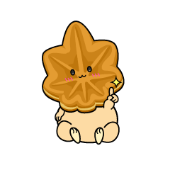 指差しする小ちゃなもみじ饅頭